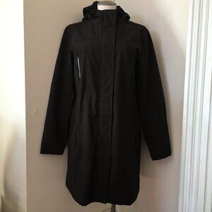 [Joe Fresh] Black Mesh Lined Raincoat | L | Good